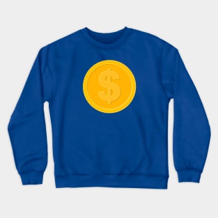 Dollar Coin Icon Crewneck Sweatshirt